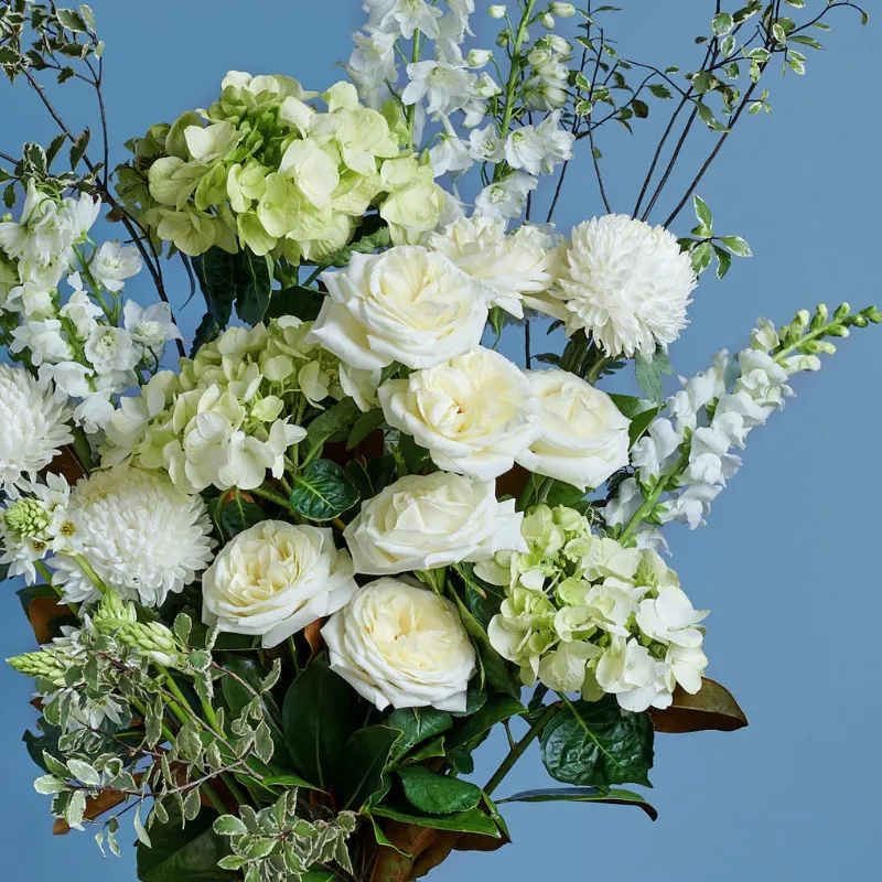 Classic Whites, Creams and Green Bouquet