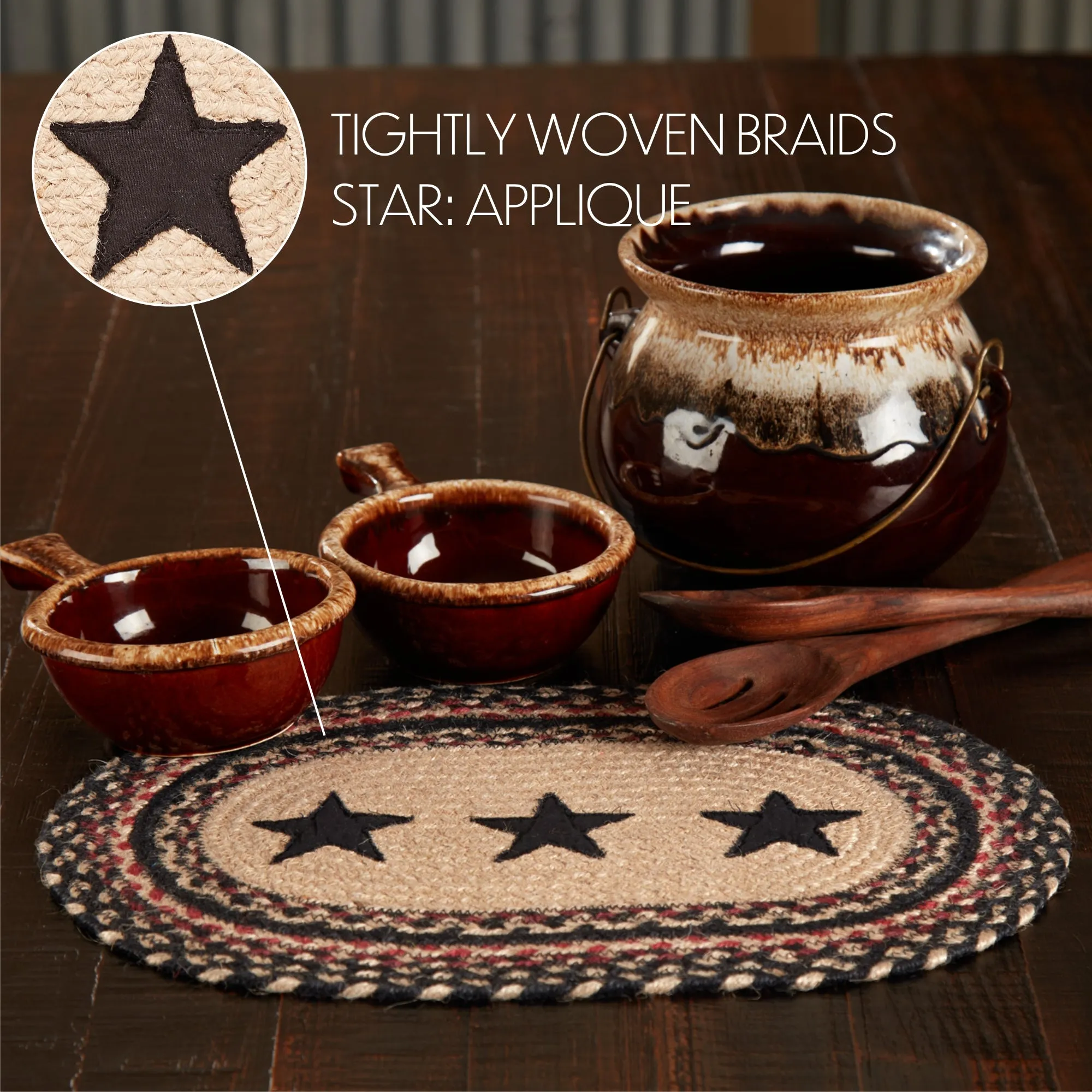 Colonial Star Jute Placemat