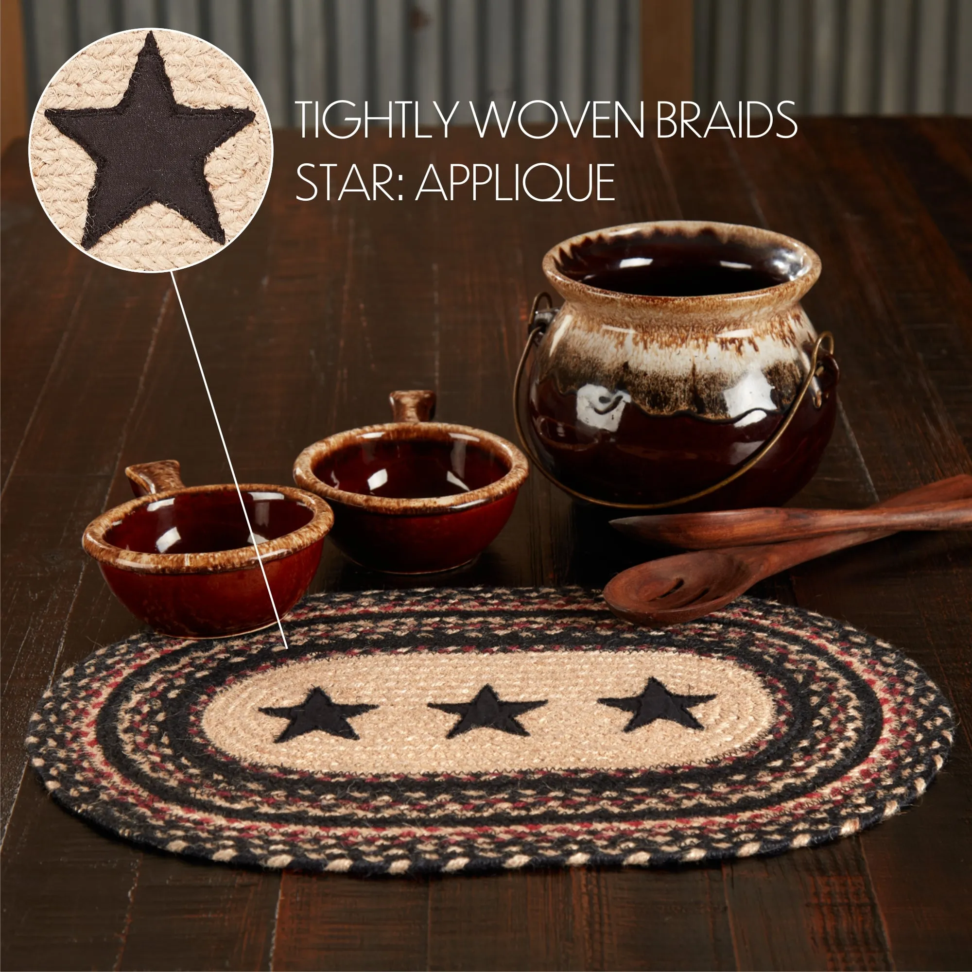 Colonial Star Jute Placemat