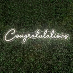 Congratulations LED Neon Sign