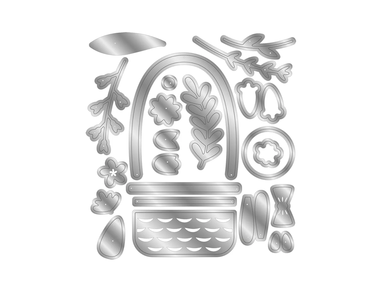 Crafter's Companion Easter Collection Metal Die - Easter Basket