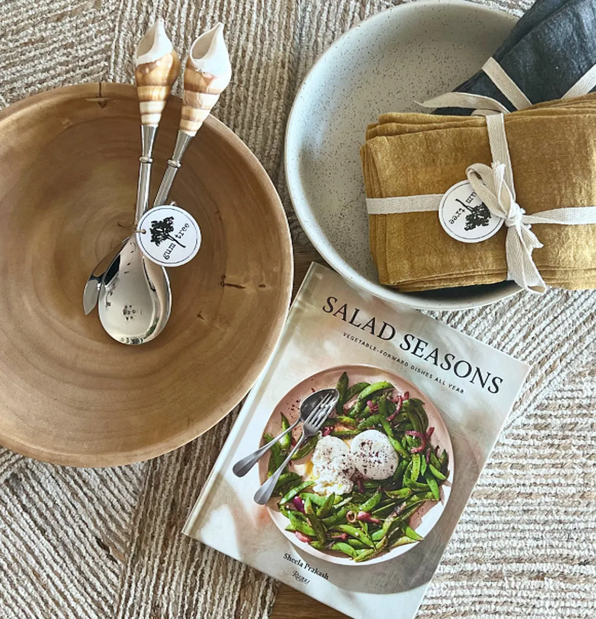 Cream Stoneware Bowl 9.5" diameter
