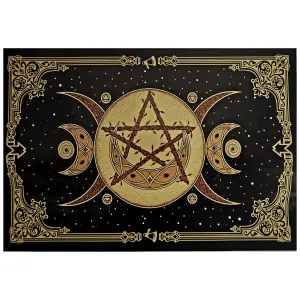 Crescent Moon Stars Tapestry