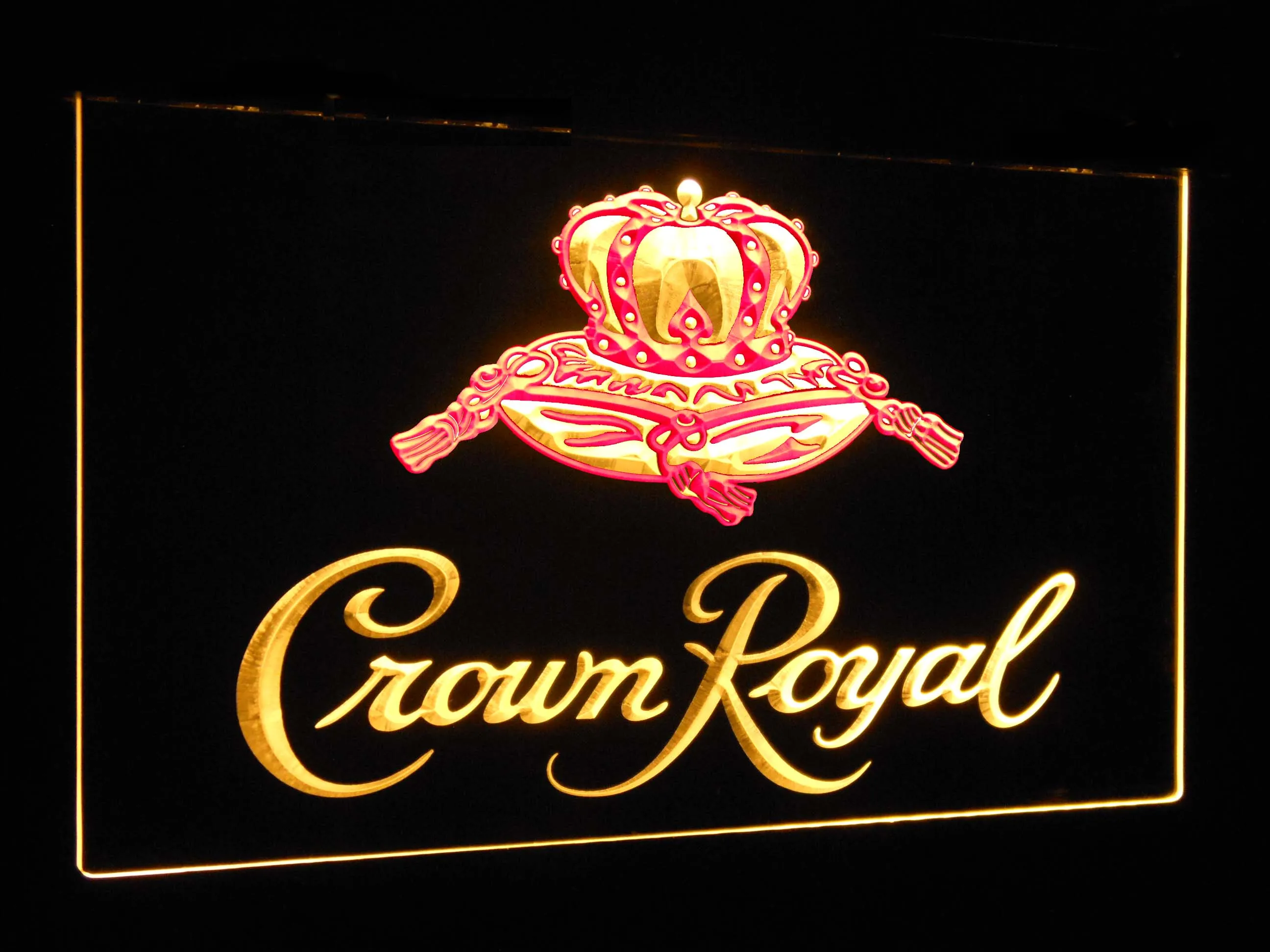 Crown Royal  Bar Decoration Gift Dual Color Led Neon Light Signs st6-a0104