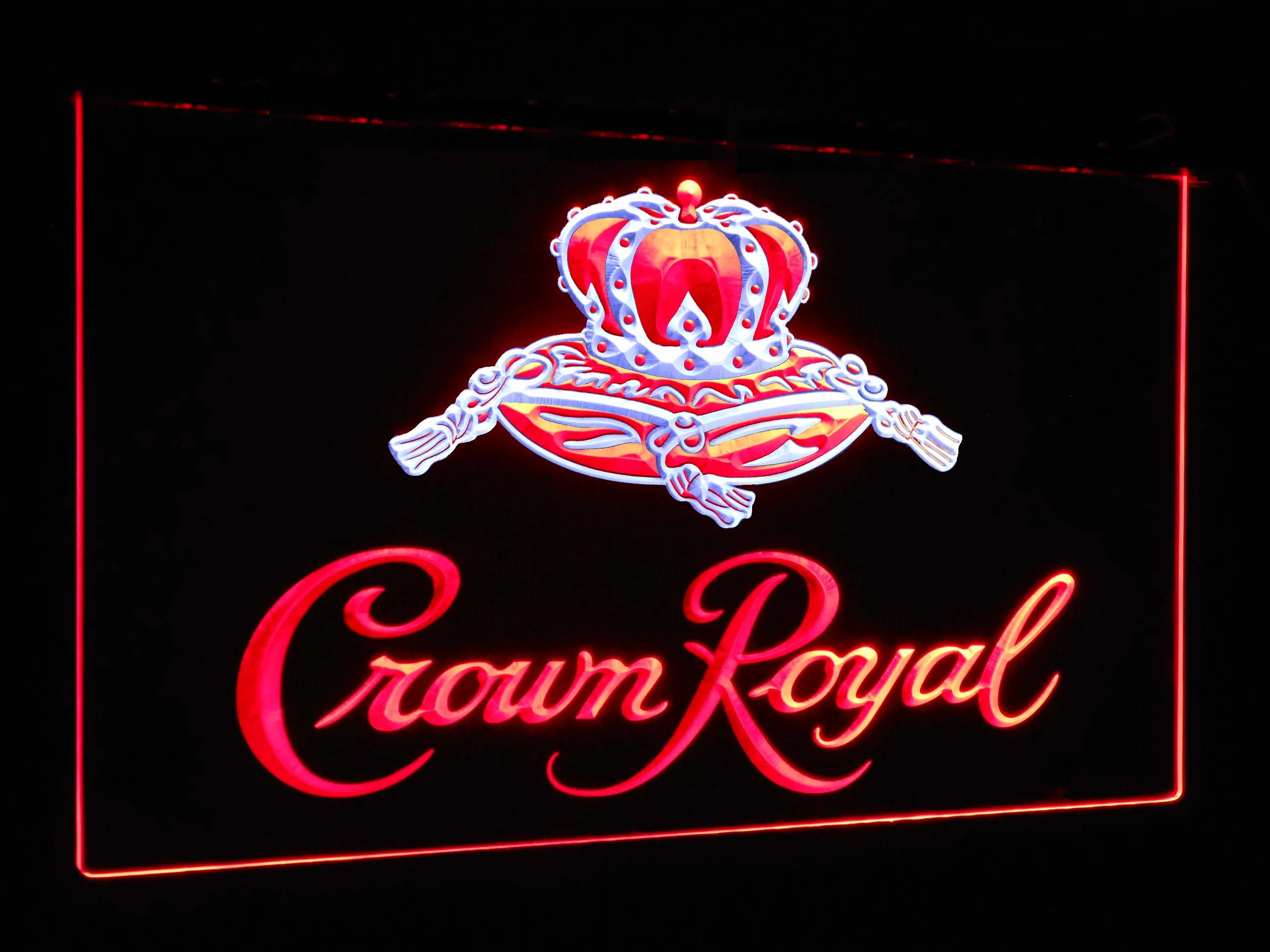 Crown Royal  Bar Decoration Gift Dual Color Led Neon Light Signs st6-a0104