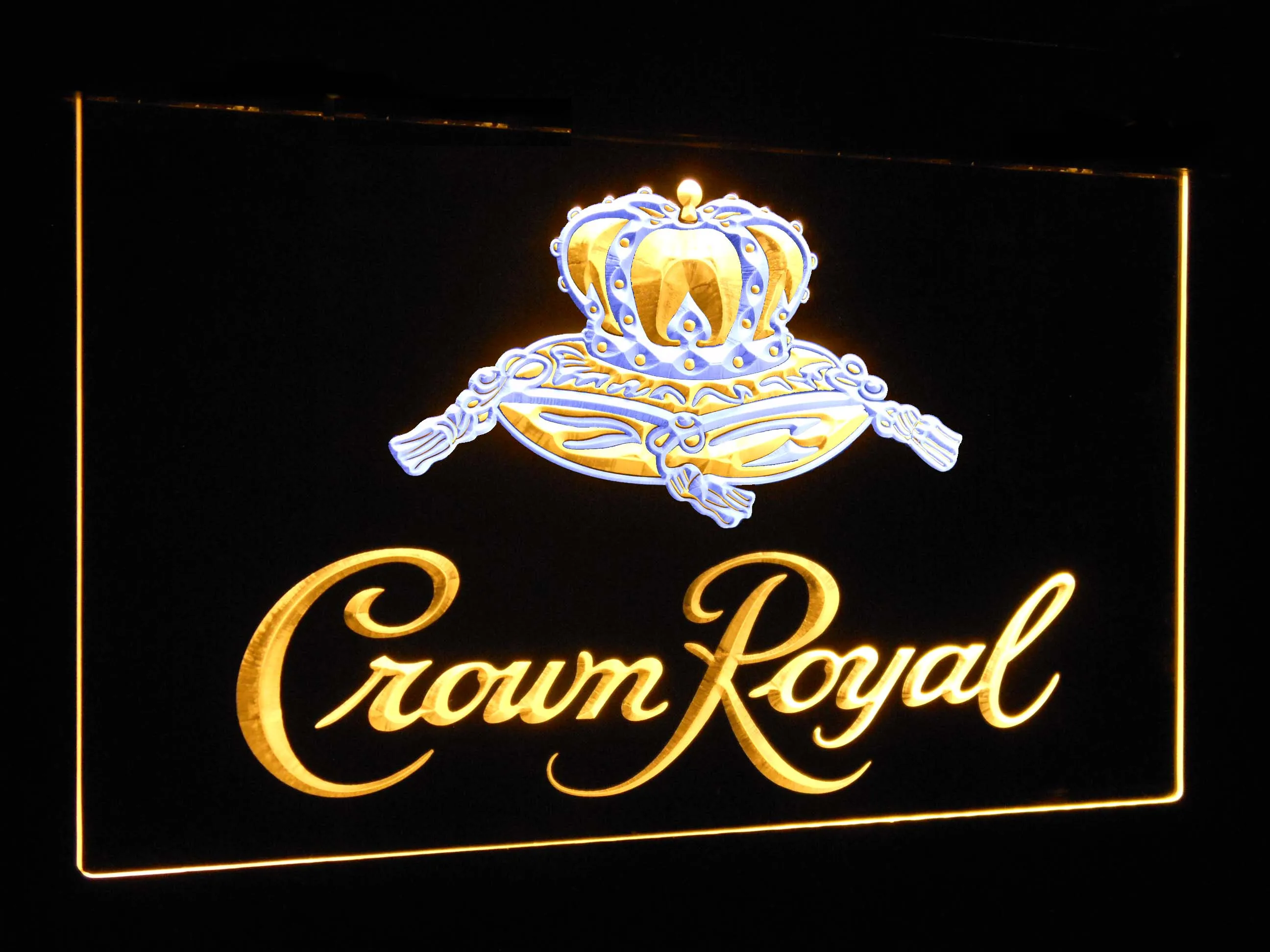 Crown Royal  Bar Decoration Gift Dual Color Led Neon Light Signs st6-a0104