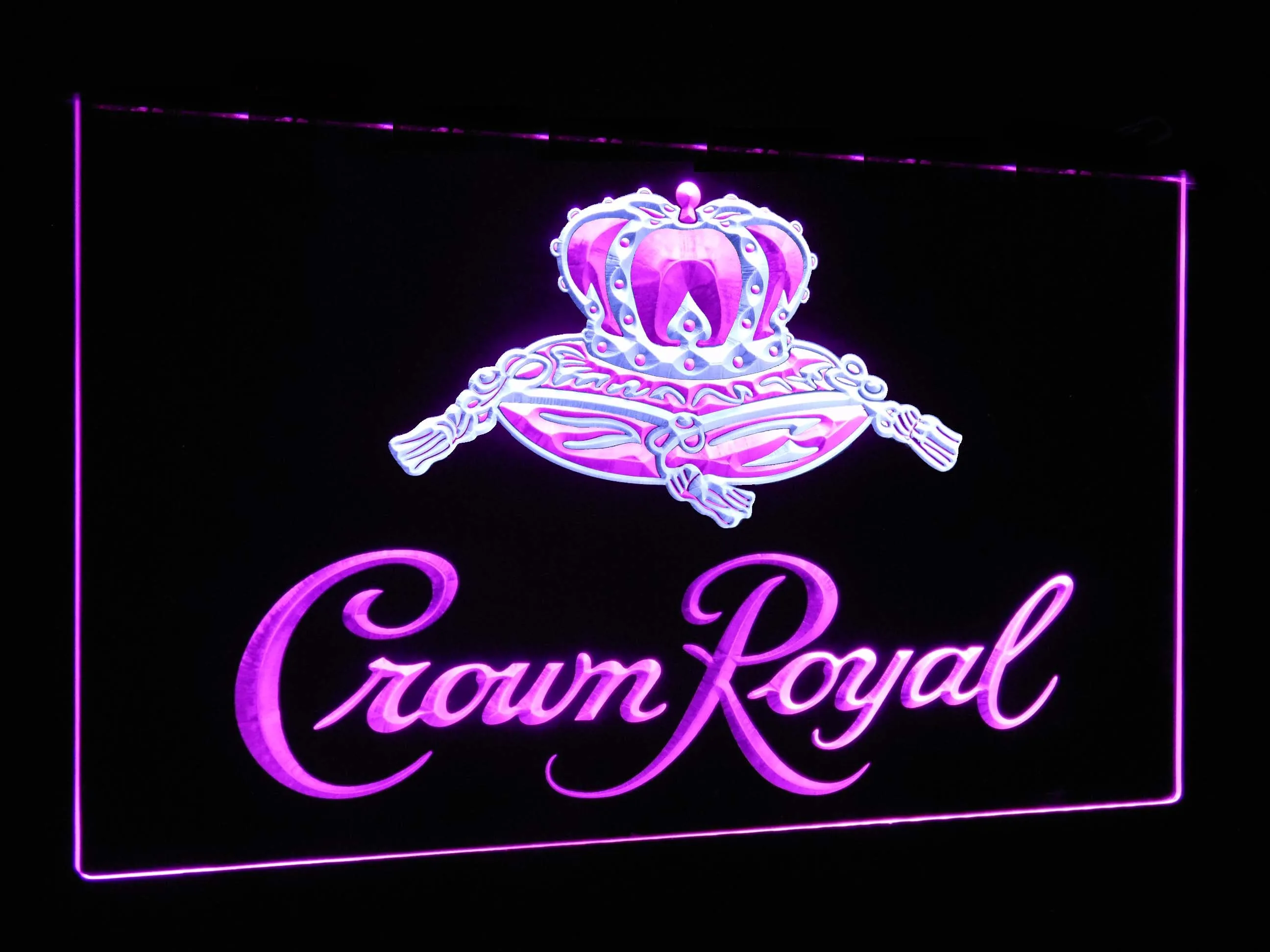 Crown Royal  Bar Decoration Gift Dual Color Led Neon Light Signs st6-a0104
