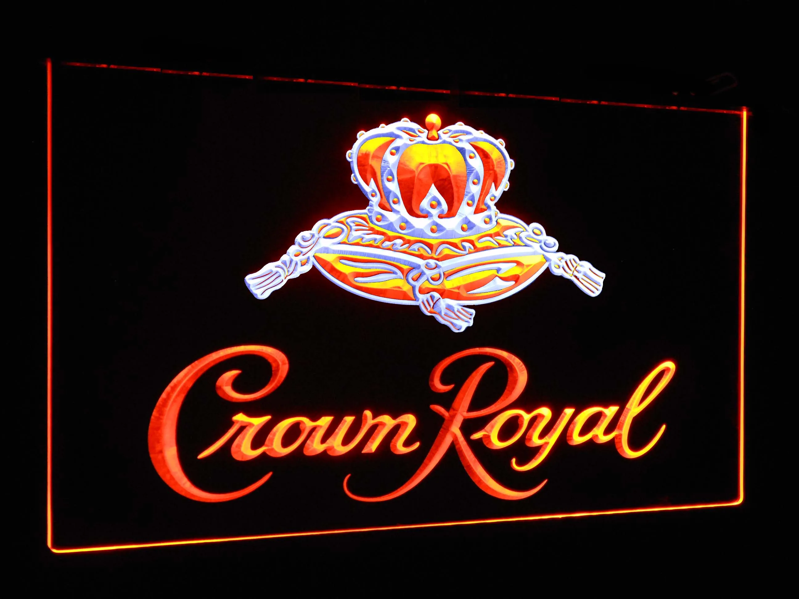 Crown Royal  Bar Decoration Gift Dual Color Led Neon Light Signs st6-a0104