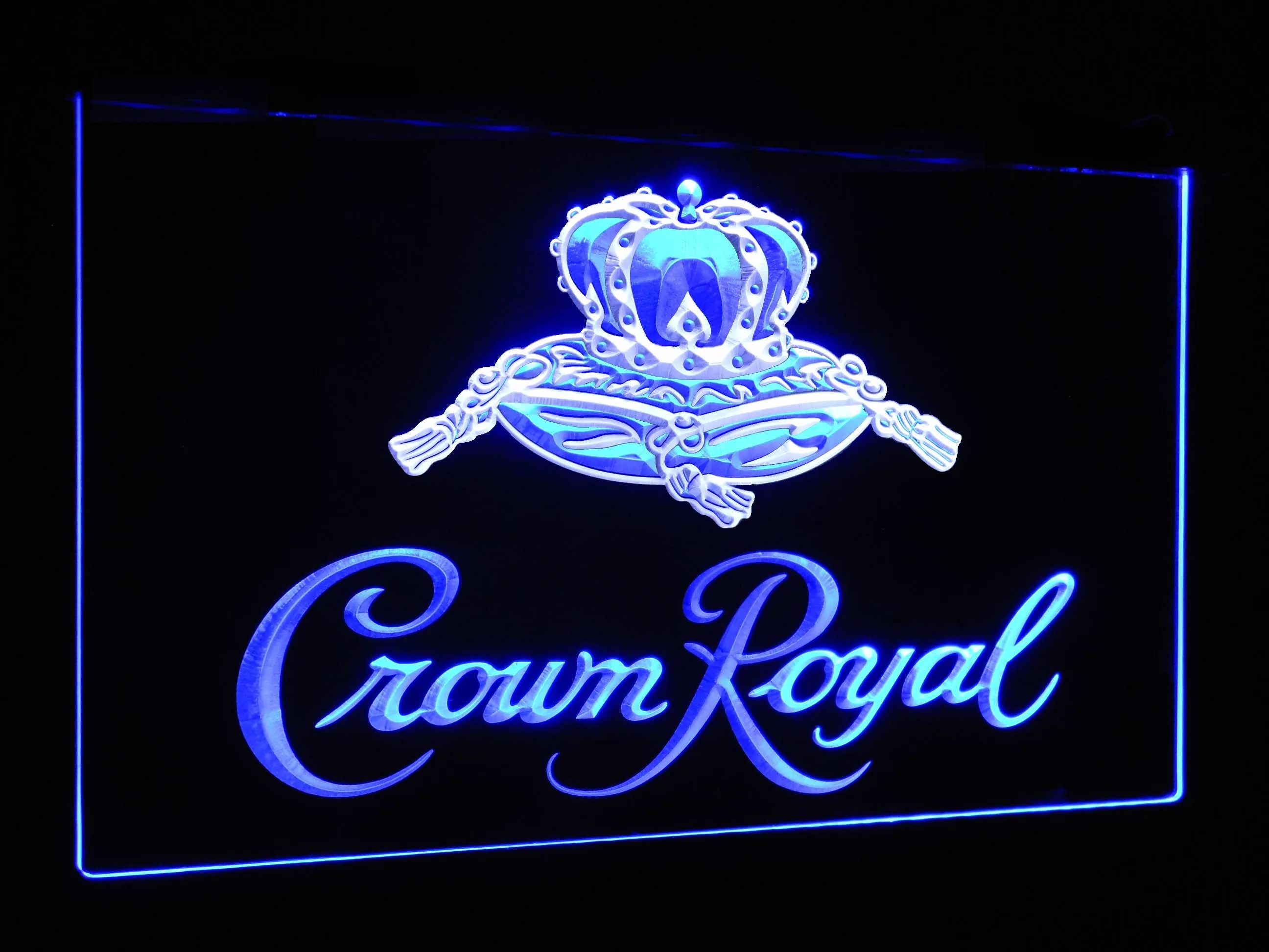 Crown Royal  Bar Decoration Gift Dual Color Led Neon Light Signs st6-a0104