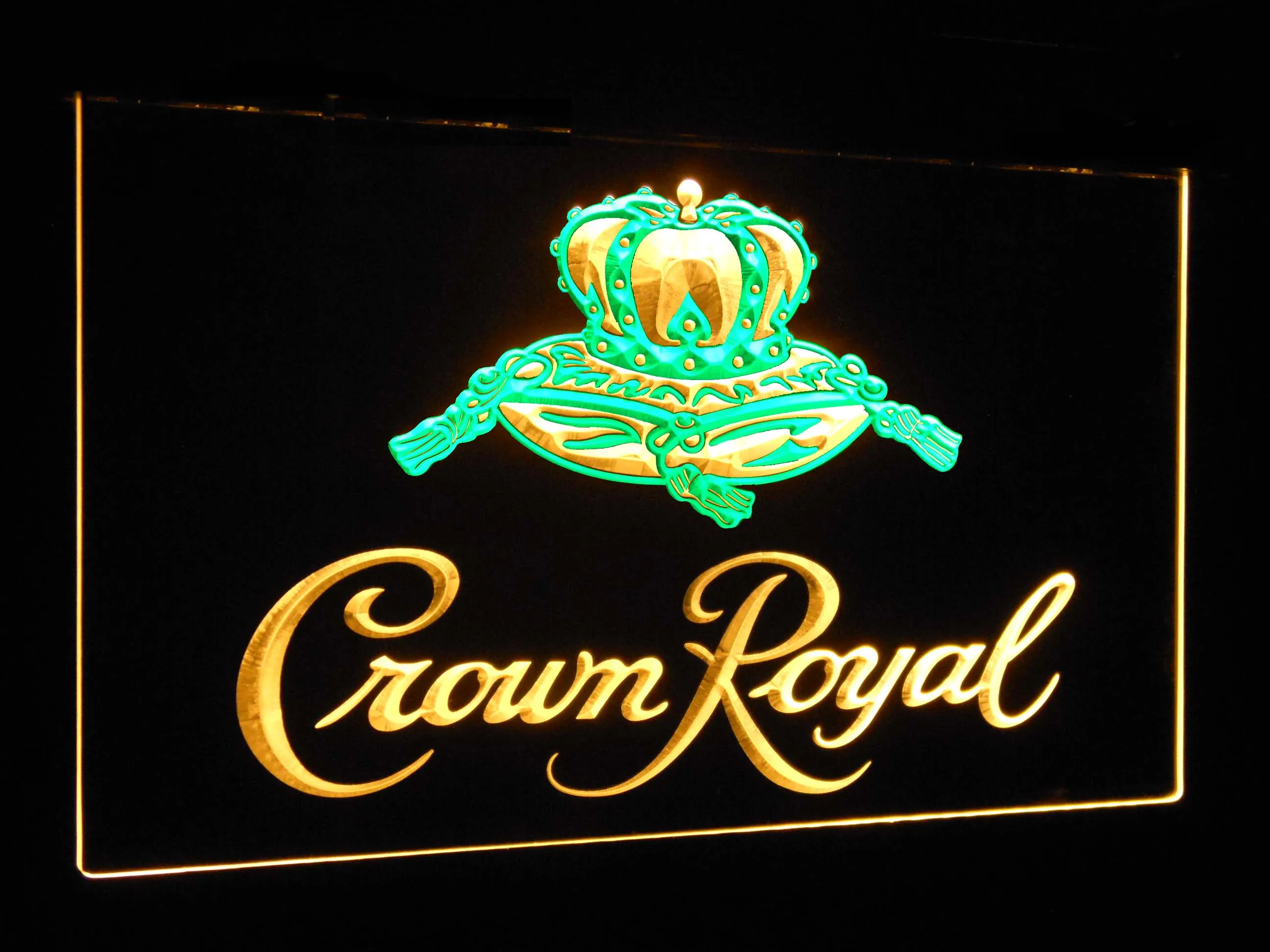 Crown Royal  Bar Decoration Gift Dual Color Led Neon Light Signs st6-a0104