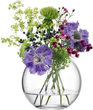 Decent Glass Terrarium Glass Bubble Bowl, Fish Bowl, Rose Bowl - Glass Round Vase, Events, Decorating, Home Decor, or Office Decor (8inch)