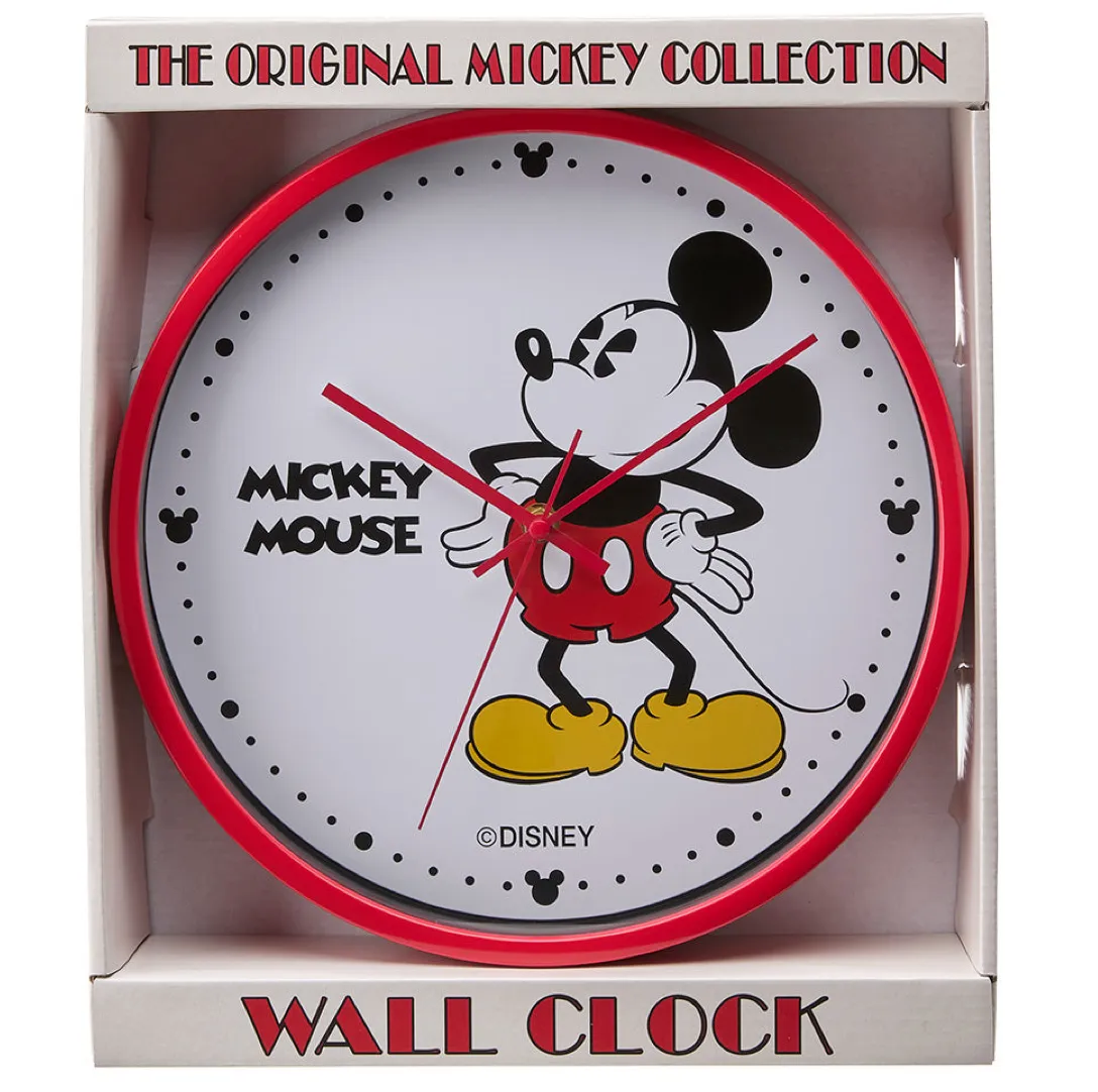 Disney Mickey Mouse 30cm Wall Clock - Red