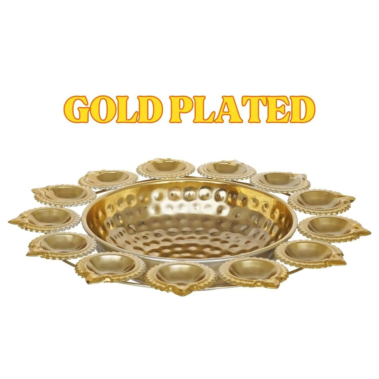 Diya-Shaped Urli Bowl Perfect for Floating Flowers & Tealights