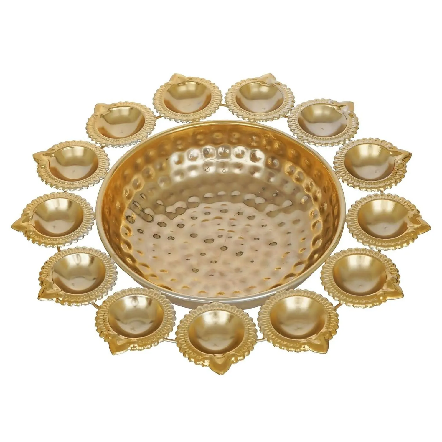 Diya-Shaped Urli Bowl Perfect for Floating Flowers & Tealights