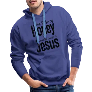 Don't Worry Honey Leave the Judgin' to Jesus Men’s Premium Hoodie