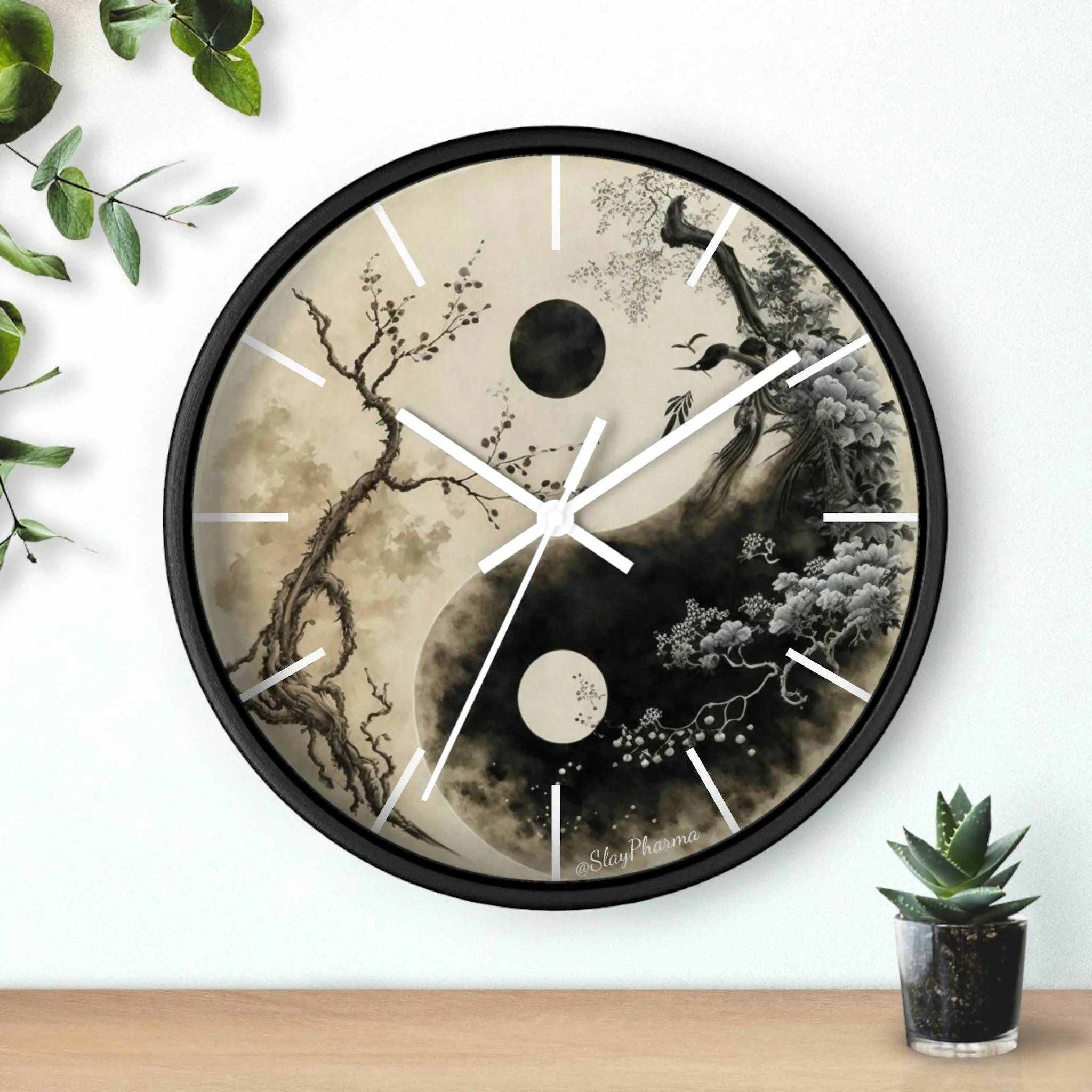 Duality Wall Clock #1 w/ lines