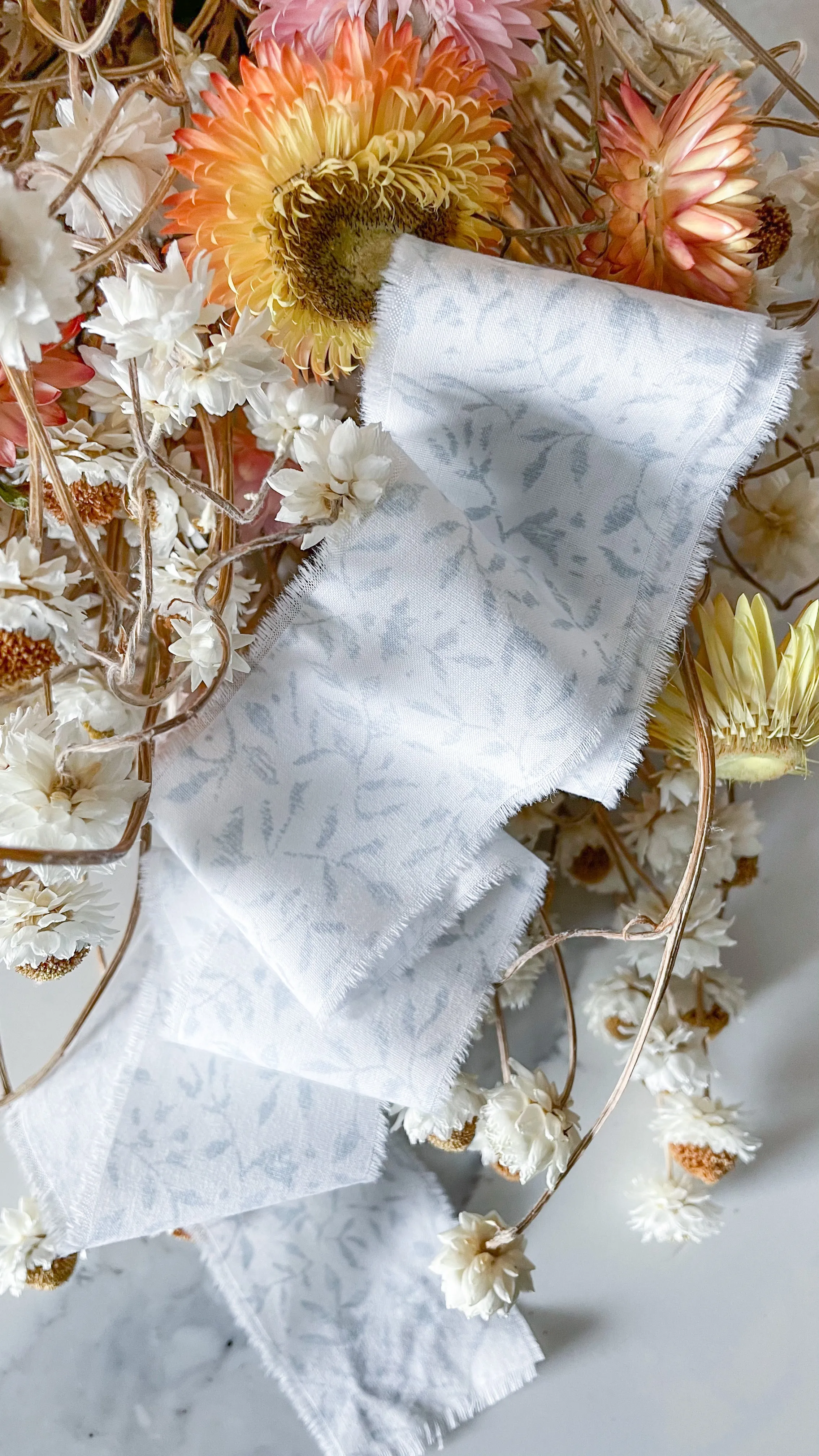 Dusty Pink Floral Ribbon