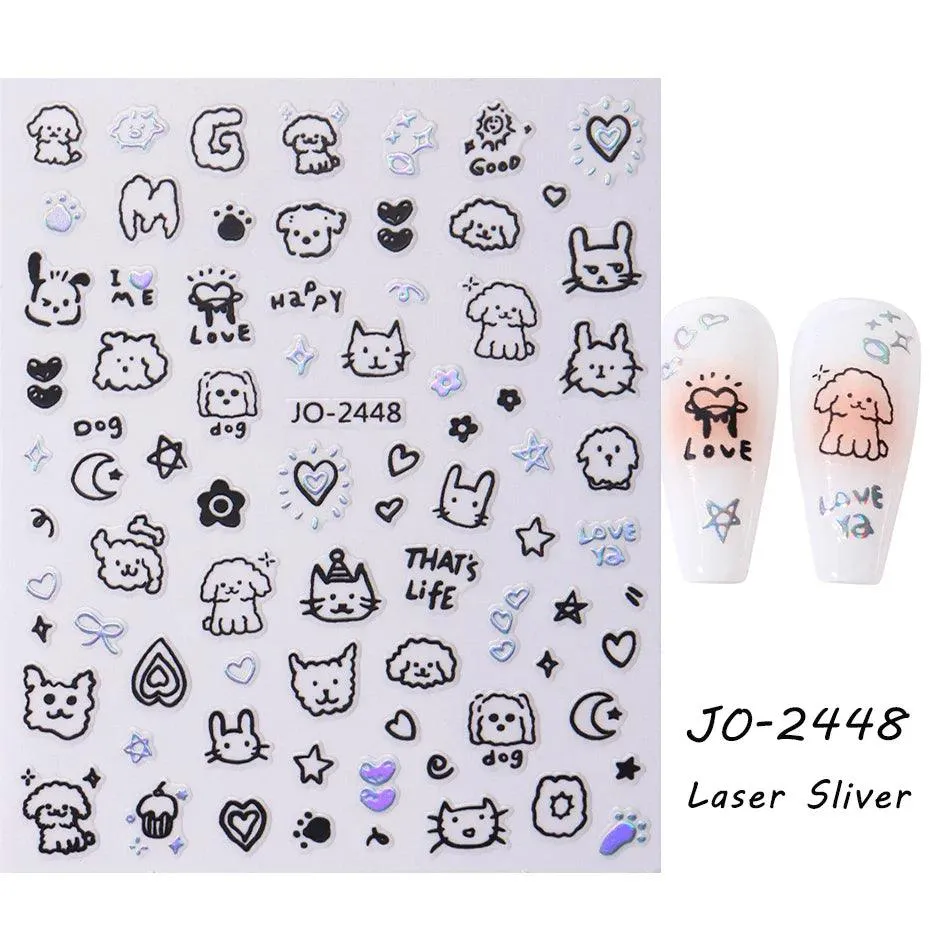 Easter Bunny Nail Stickers: Playful Design for Festive Manicures!