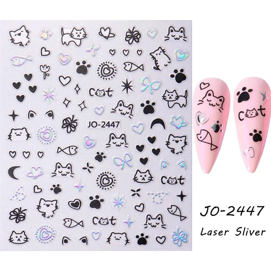 Easter Bunny Nail Stickers: Playful Design for Festive Manicures!