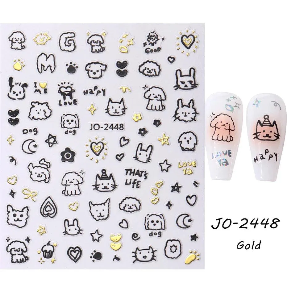 Easter Bunny Nail Stickers: Playful Design for Festive Manicures!