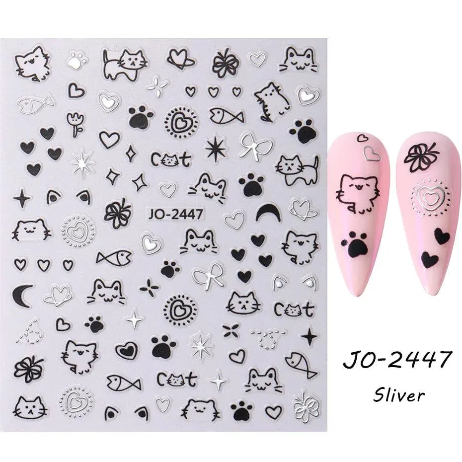 Easter Bunny Nail Stickers: Playful Design for Festive Manicures!