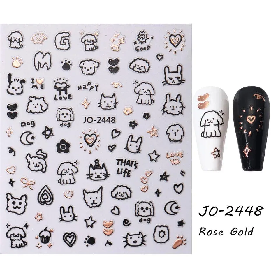 Easter Bunny Nail Stickers: Playful Design for Festive Manicures!