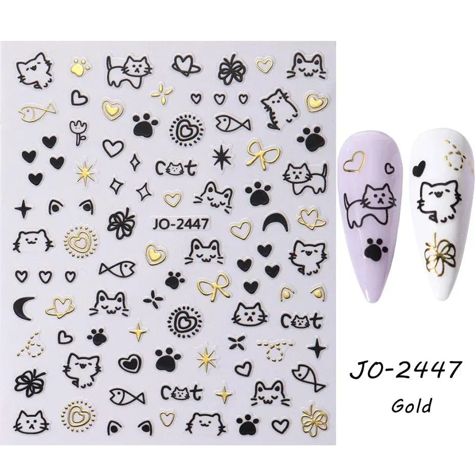 Easter Bunny Nail Stickers: Playful Design for Festive Manicures!