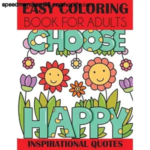 Easy Coloring Book for Adults: Inspirational Quotes [Paperback] Creative