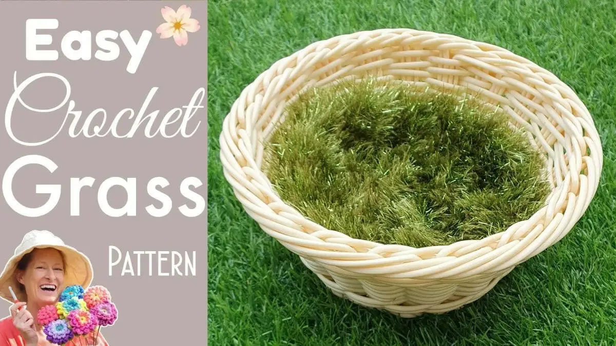 Easy Crochet Easter Basket Grass