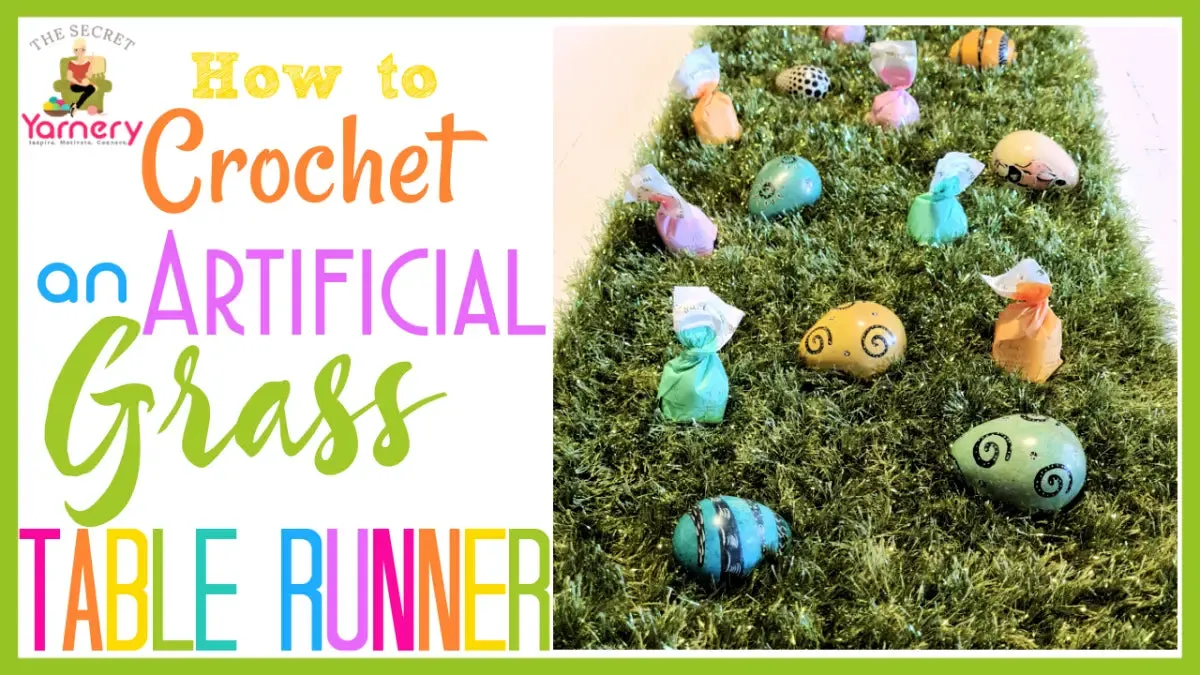 Easy Easter Artificial Grass Table Runner – Festive Spring Crochet Pattern