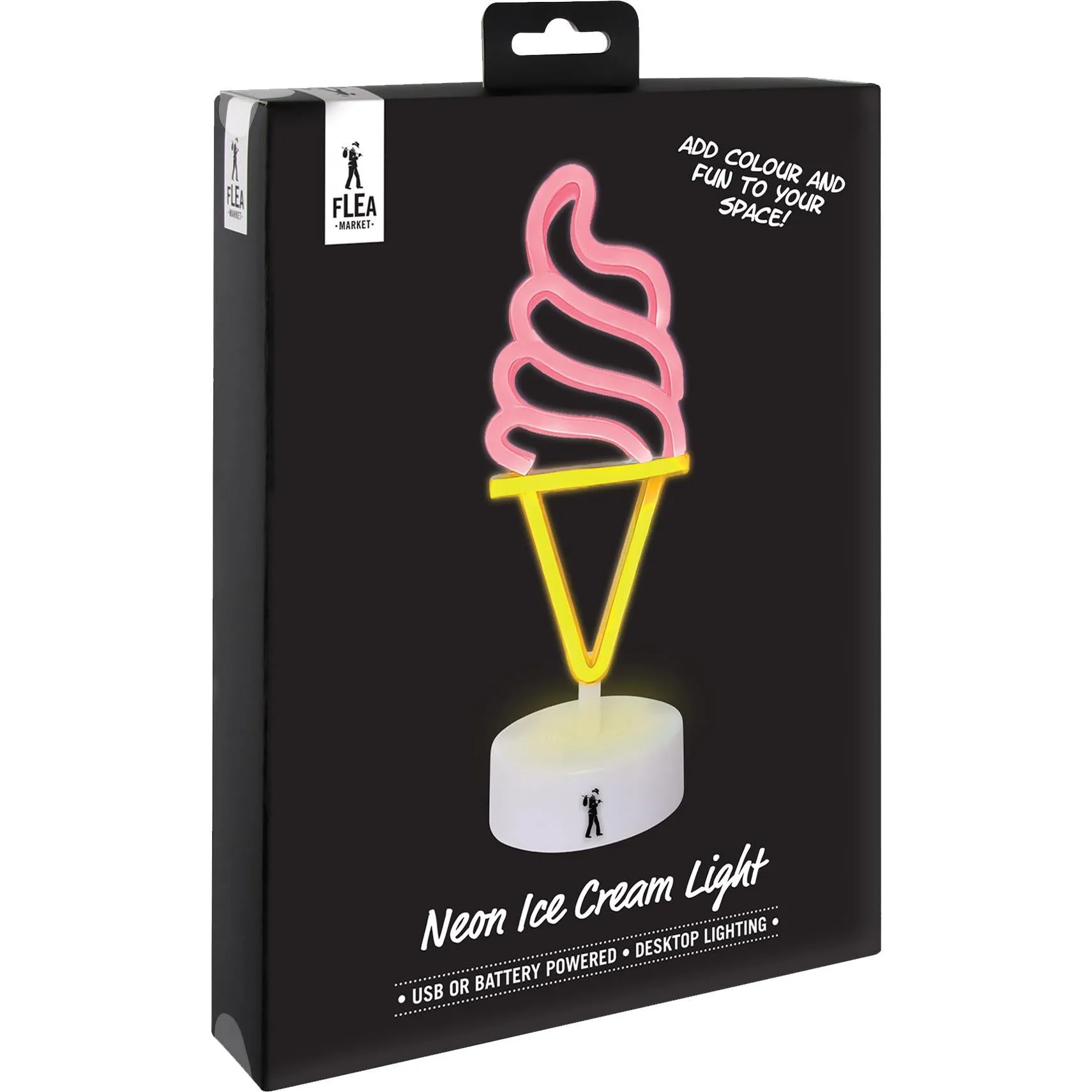Flea Market Desktop Neon Light (Ice Cream)