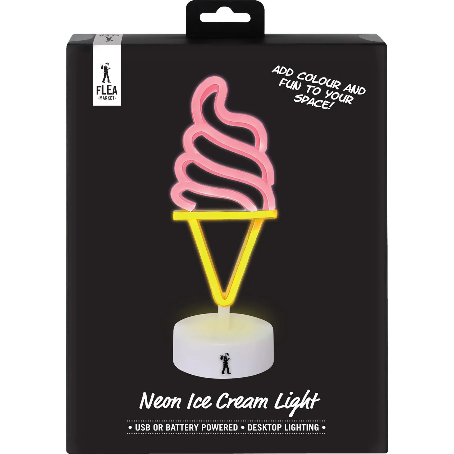Flea Market Desktop Neon Light (Ice Cream)