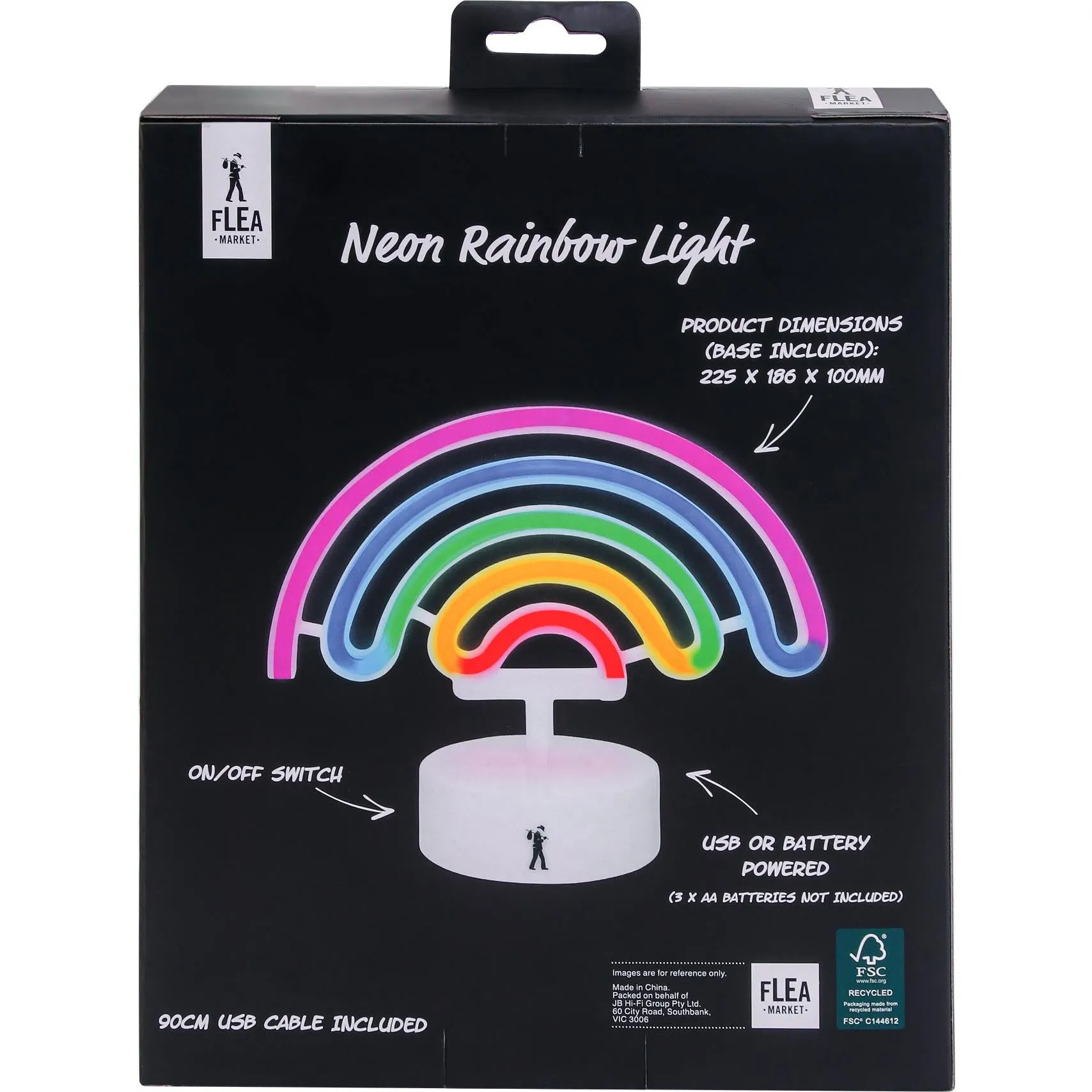 Flea Market Desktop Neon Light (Rainbow)