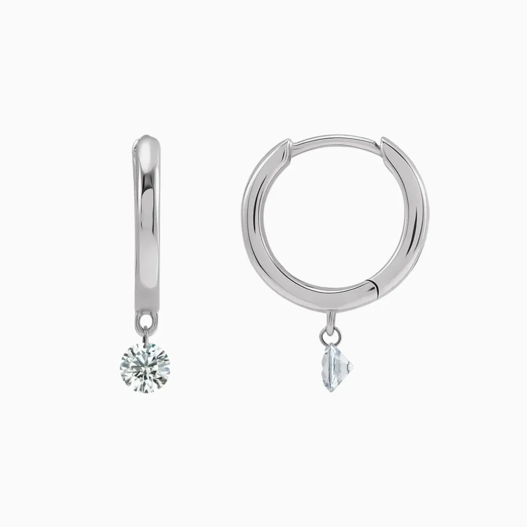 Floating Diamond Earrings