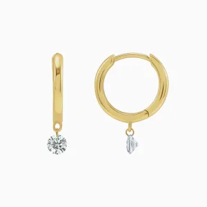 Floating Diamond Earrings