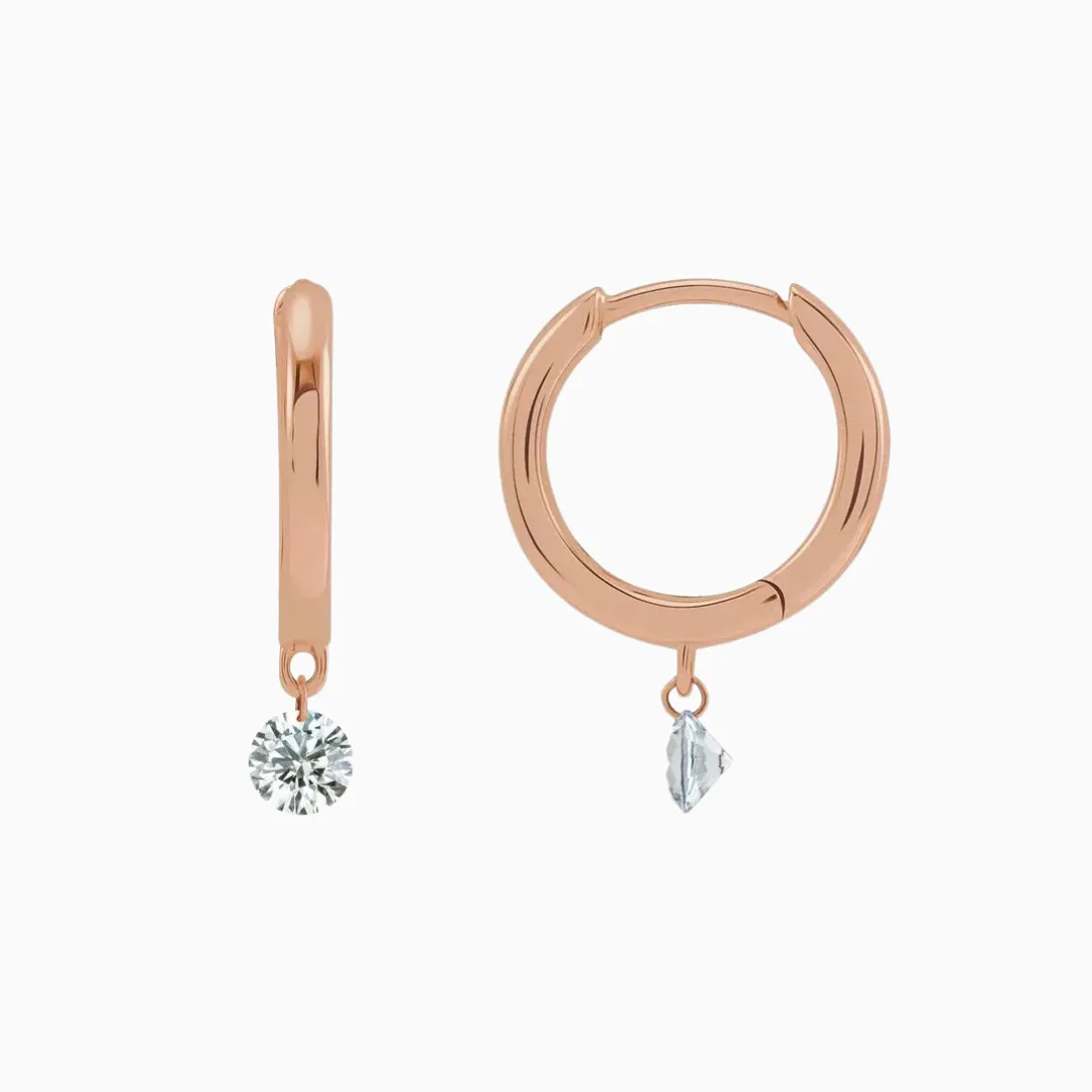 Floating Diamond Earrings