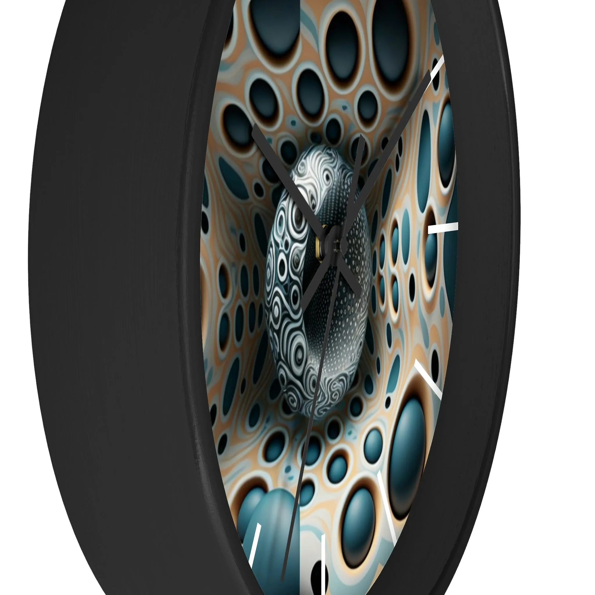 Geometric illusion Wall Clock #11 w/ lines