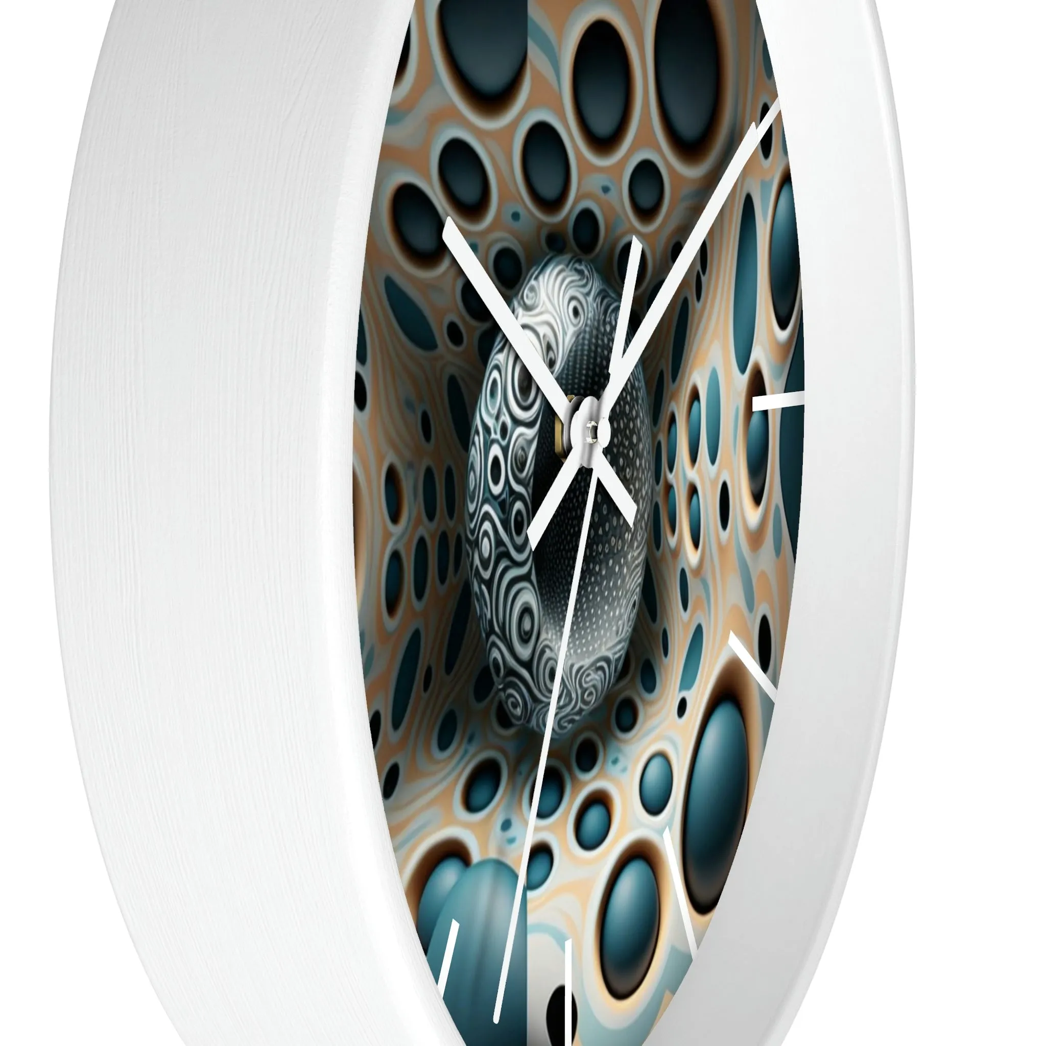 Geometric illusion Wall Clock #11 w/ lines