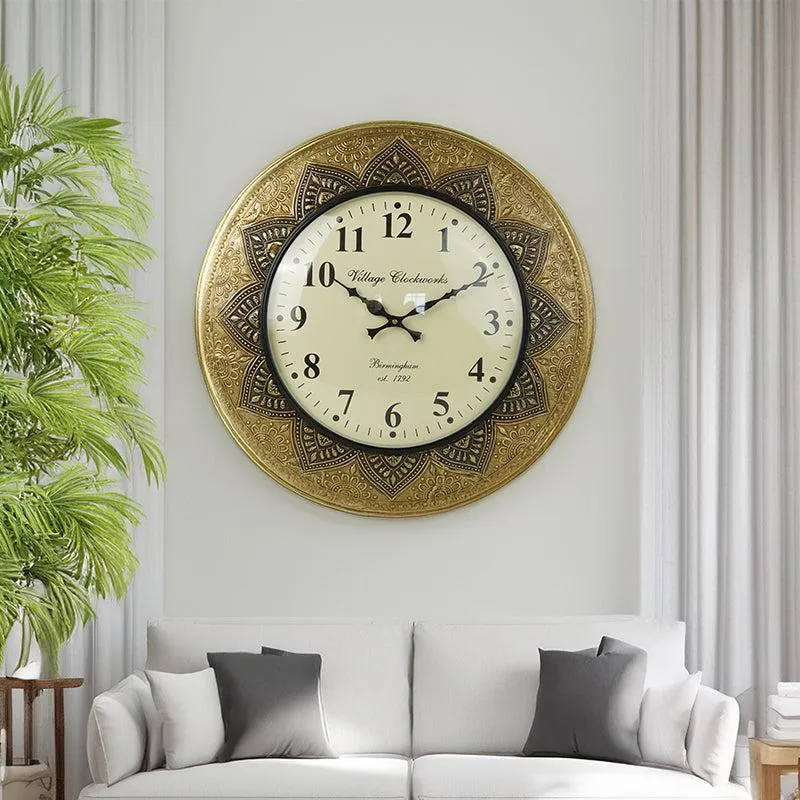 Giora Floral Vintage Wall Clock
