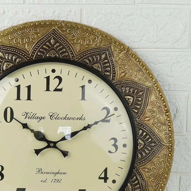 Giora Floral Vintage Wall Clock