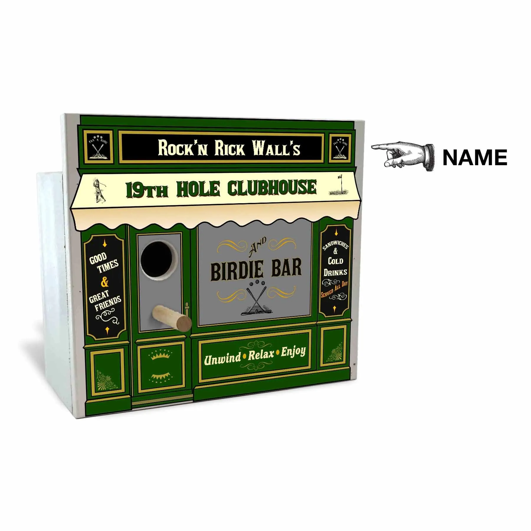 Golf Birdhouse - Personalized