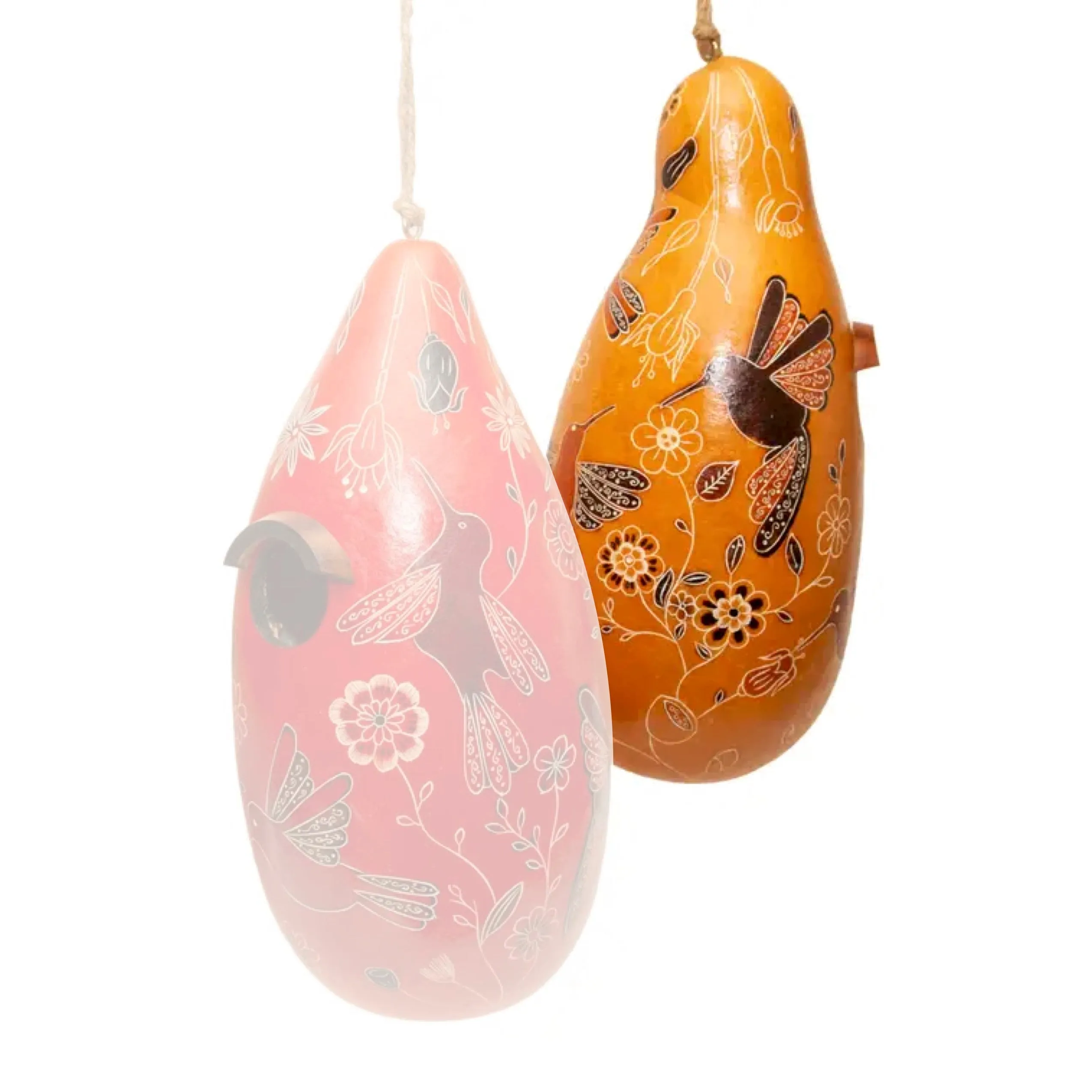 Gourd Birdhouses - Hummingbirds