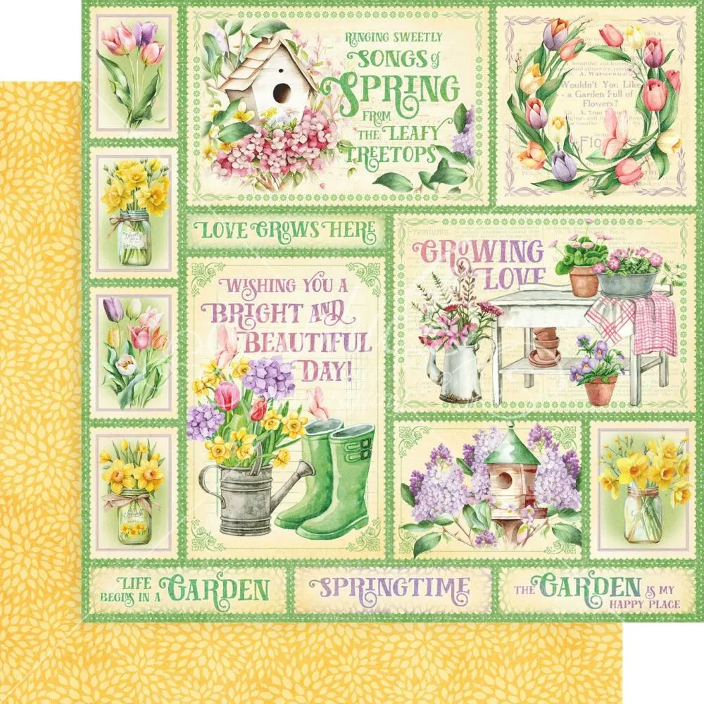 grow with love bright beautiful day paper  by Graphic 45