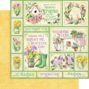 grow with love bright beautiful day paper  by Graphic 45