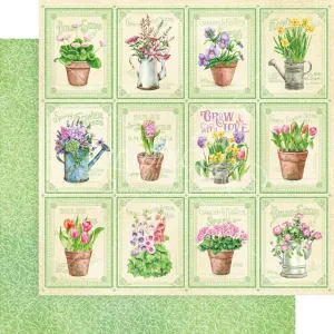 grow with love flower chid paper  by Graphic 45