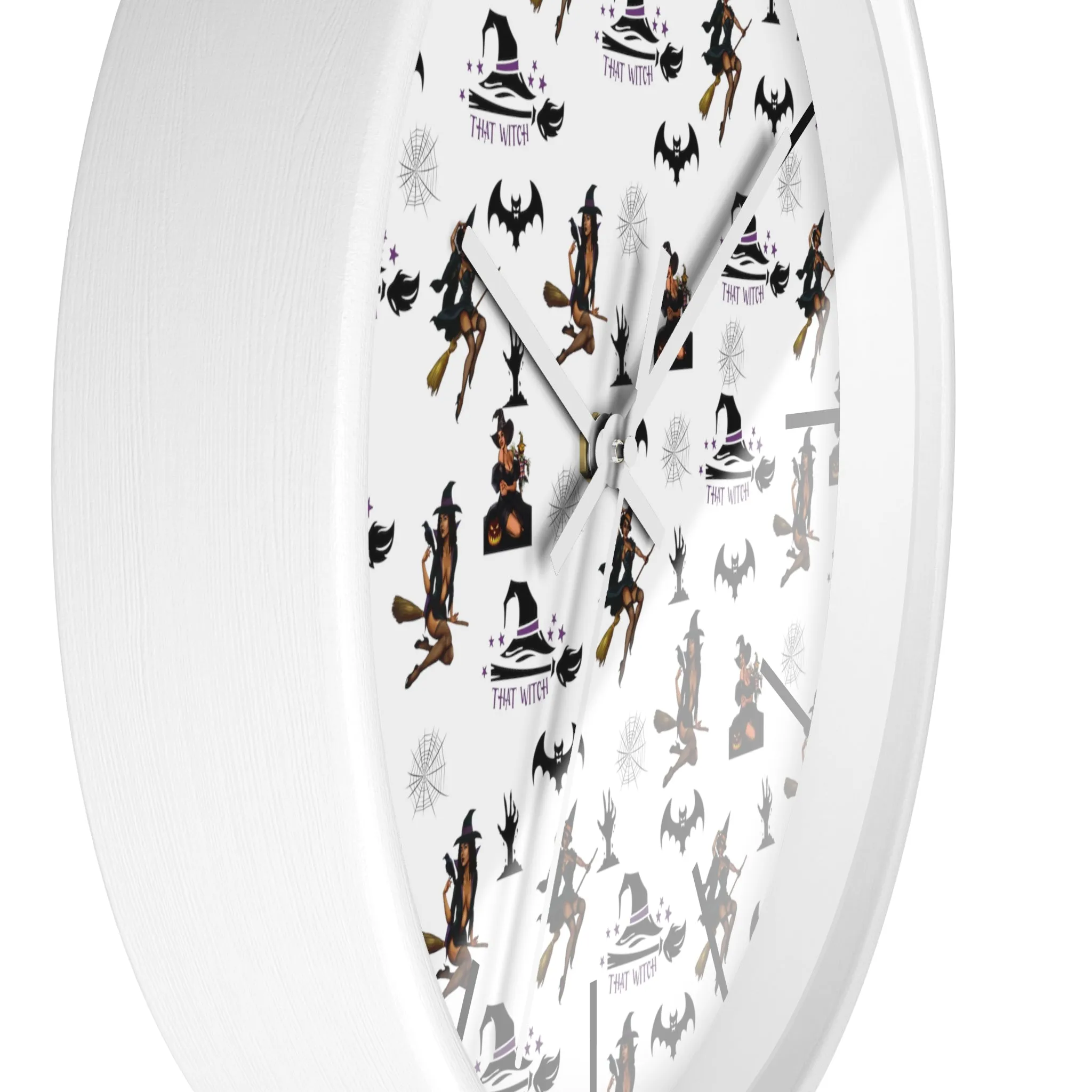 Halloween Wall Clock - That Witch Pattern