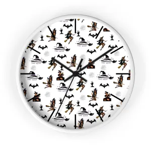 Halloween Wall Clock - That Witch Pattern