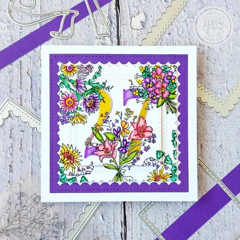 Hand-Tied Bouquet 4x6 Stamps
