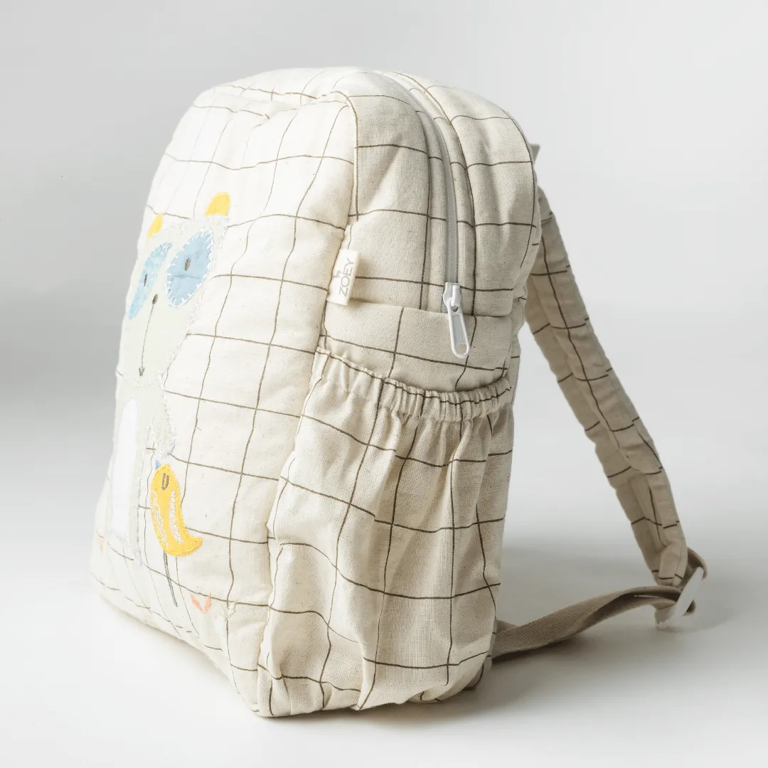 Handcrafted Playful Freddie School Bag (Personalise)