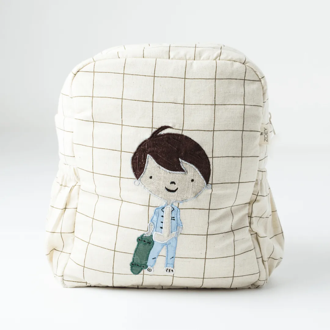 Handcrafted Skater Boy School Bag (Personalise)